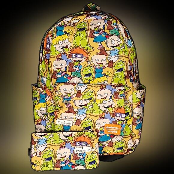 Loungefly Nickelodeon Rugrats Pre-Pro Backpack and Pencil pouch SET NWT RARE - Picture 1 of 11